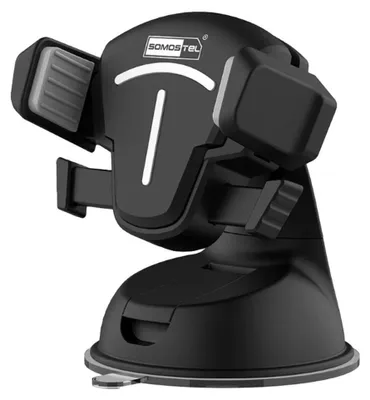 Immagine prodotto di Supporto per auto Somostel, da fissare al cruscotto/pannello strumenti, colore nero, modello SMS-ZB29