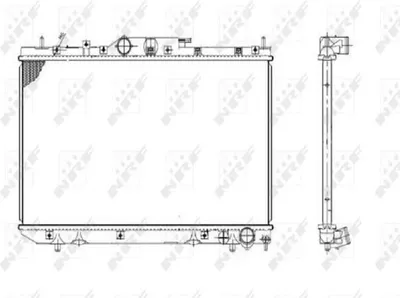 Produktbild von NRF 53420 Kühler Wasserkühler Motorkühler für TOYOTA Avensis Kombi (T22) AVENSIS (T22) AVENSIS Liftback (T22)