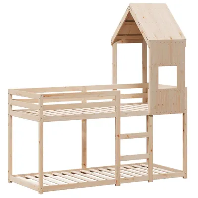 Produktbild von Etagenbett ohne Matratze 90x190 cm Massivholz Kiefer