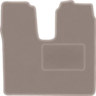 Produktbild von Fahrerfußmatte Velours beige passend für MAN TGX (2007-, Lkw) – mit Befestigungen – passgenau