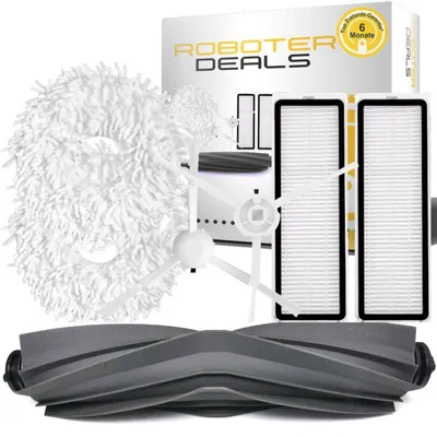 Productafbeelding van Accessoire set, reserveonderdelen kit voor Xiaomi stofzuiger X20 Max, X20 Pro (2 filters, 2 zijborstels, 2 pads, 1 hoofdborstel)