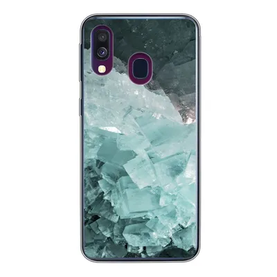 Produktbild von MuchoWow® Handyhülle Schutzhülle Hülle für Samsung Galaxy A40 Naturstein - Kristalle - Luxus Silikon Softcase Handy Hülle - Handy-Tasche