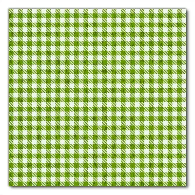 Produktbild von Wallario selbstklebende Möbelfolie/ Tischdecke für Innen und Außen, Größe: 70 x 70 cm - Muster einer Tischdecke in grün und weiß kariert