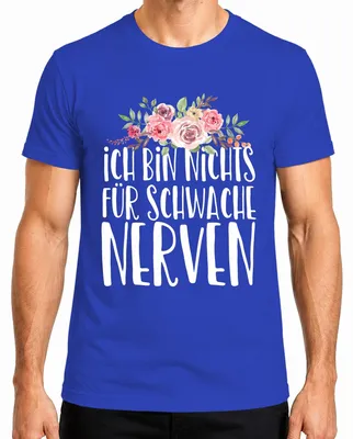 Obrázok produktu pre Nie som pre slabochov Zábavný výrok Zábavné pánske tričko, modrá, XL