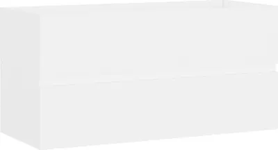 Produktbild von vidaXL Waschbeckenunterschrank Weiß 90x38,5x45 cm Holzwerkstoff