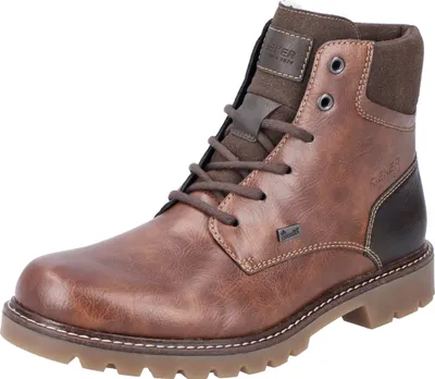 Produktbild von Rieker Herren Stiefelette Schnürung Used Look Reißverschluss 38840, Größe:42 EU, Farbe:Braun