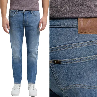 Obrázek produktu pro LEE, pánské džíny, rovný střih, DAREN ZIP FLY, W32 L34, modré, džíny, baggy jeans, buggy