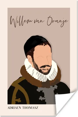 Produktbild von MuchoWow® Poster Alte Meister - Wilhelm von Oranien - Rosa - Alt 60x90 cm - Wanddekoration