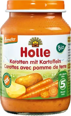 Produktbild von Holle Karotten mit Kartoffeln - - 190g x 6 - 6er Pack VPE