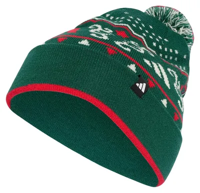 Produktbild von adidas Uni Christmas Graphic Beanie Hat, Collegiate Green/Ivory/Pure Ruby, M-