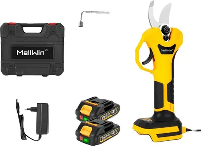 Produktbild von Elektrische Baumschneider, bürstenloser Motor, 2 Gänge, SK5 Hochkohlenstoffstahlklinge, 2XBatterie Set