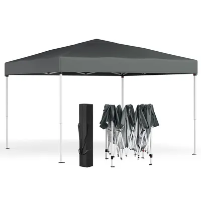 Produktbild von SONGMICS Faltzelt 3 x 3 m, stabil, tragbar, Pavillon für Garten, Hof, Markt, Sonnenschutz, grau