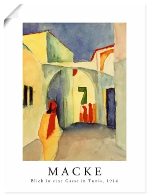 Produktbild von ARTland Poster Blick in eine Gasse in Tunis Größe: 45x60 cm