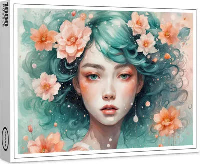 Produktbild von raxxa Premium-Puzzle "Enchanted Flower Nymph in Bloom", 1000 Teile
