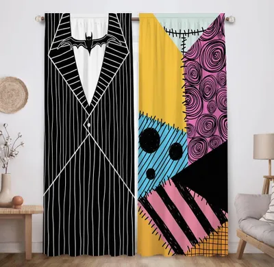 Immagine prodotto di Tenda per finestra, dimensioni 82 x 84 pollici, tema Halloween, decorazione per feste, ideale per camerette