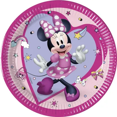 Produktbild von 8 Pappteller Disney Minnie Junior 20 cm - Einheitsgröße