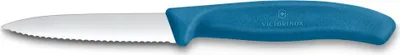 Produktbild von Swiss Classic, Gemüsemesser, 8cm, Wellen, Mittelspitz, blau