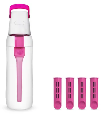 Zdjęcie produktu dla Dafi Butelka filtrująca SOLID 0,7 l flamingowa z 4 filtrami