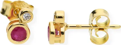 Produktbild von JuwelmaLux Ohrstecker 333 Gold mit Rubin JL39-06-0113