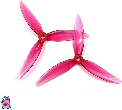 Produktbild von HQProp Flowerpig R29.5 5,1 Zoll 3-Blatt Propeller Pink (2CW+2CCW)