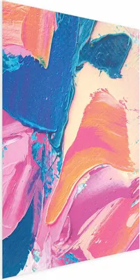 Produktbild von Posterpapier Poster - Colorful Expression - strong contrasts in an energetic composition 29.7x42 cm Muster a-B-10124-ao-a