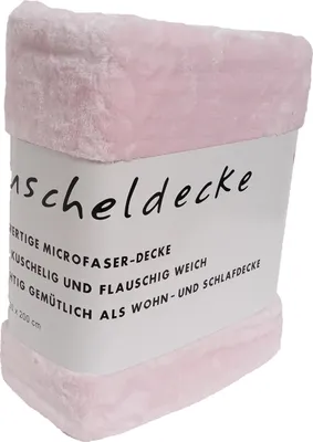 Produktbild von grace grand spa Kuscheldecke mit Polyester-Mikrofaser Rosa One Size