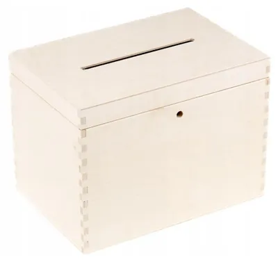Immagine prodotto di Solidchoice - Scatola in legno per buste, cartoline e schede elettorali