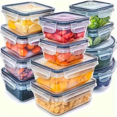 Produktbild von Vorratsdosen 8er Set luftdicht BPA-frei Frischhaltedosen Kunststoff