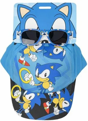 Immagine prodotto di Cappello Sonic con occhiali da sole per bambini - perfetto per le giornate di sole