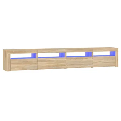 Produktbild von vidaXL TV-Schrank mit LED-Leuchten Sonoma-Eiche 240x35x40 cm