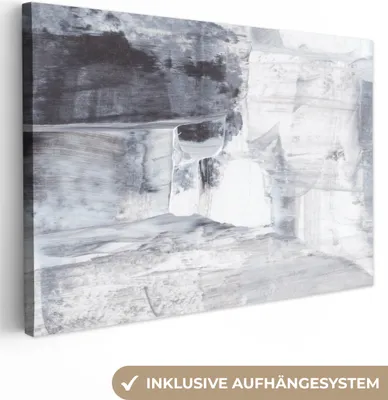 Zdjęcie produktu dla OneMillionCanvasses® - Obrazy na płótnie - 140x90 cm, Sztuka - Kolor - Biały - Czarny - Szary, Dekoracja ścienna - Zdjęcie na płótnie - Obraz na drewnianej ramie