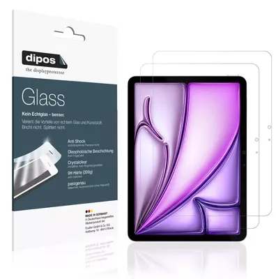 Produktbild von 2x dipos Glass klar Apple iPad Air M2 11 Zoll