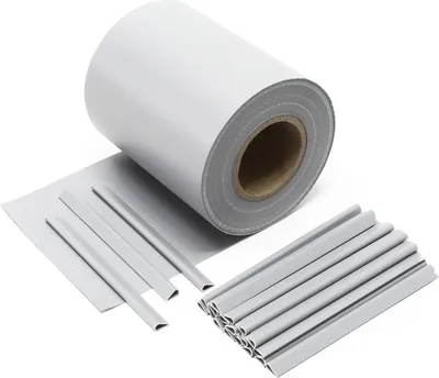 Obrázek produktu pro Pásy na ochranu soukromí, 35mx19cm, šedé PVC 450g/m², s 20 klipy, plotová fólie