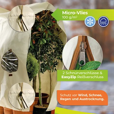 Produktbild von Winterschutz für Kübelpflanzen 'Jumbo Window' H 200 x B 240 cm