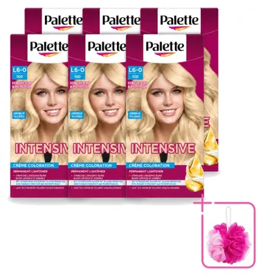 Image de 6 colorations capillaires Poly Palette, nuance 100 (blond très clair), 115 ml par flacon - Pack économique - 6 pièces