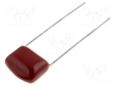 Obrázok produktu pre 10 kusov kondenzátorov: Polyester, rozmer: 27,5 mm, kapacita: 4,7 µF, napätie: 250 V DC, tolerancia: 10 %, typ: MPEM-4U7R27.5/250 P