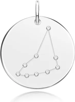 Productafbeelding van Halsketting voor dames, verguld met rhodium, zilver 925; TRS33006