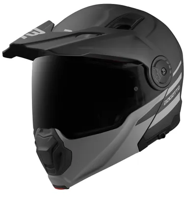 Produktbild von Bogotto FG-102 Duo Fiberglas Enduro Klapphelm, schwarz matt, S