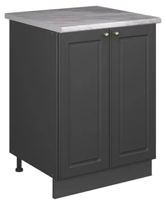 Zdjęcie produktu dla Szafka pod zlew Vicco Fame-Line Anthrazit Gold rustykalny/Antracyt 60 cm, Model 65257