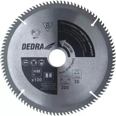 Obrázek produktu pro Dedra Kotoučová Pila Na Dřevo S Tvrdokovem H500120 120 Zubů, Průměr 500X30Mm, Vidlice
