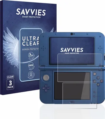 Produktbild von 6x Für Nintendo New 3DS XL Schutzfolie Savvies Displayschutz Display Schutz Folie Klar Transparent