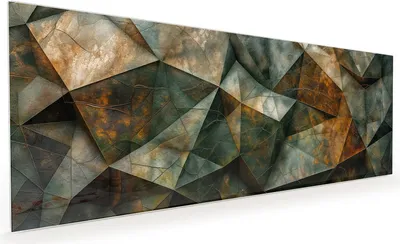 Produktbild von Küchenrückwand Spritzschutz Glas mit Motiv Geometrische Abstraktion 40 x 40 cm