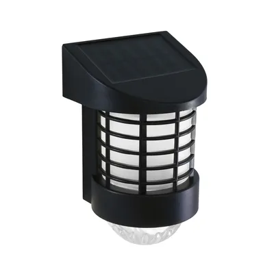 Immagine prodotto di Lampada da parete solare a LED - bianco caldo - nero
