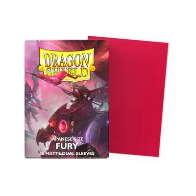 Produktbild von Dragon Shield Japanese Size Matte Dual Sleeves (60) Fury