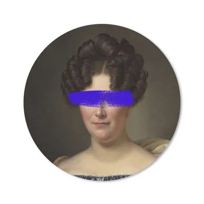 Produktbild von MuchoWow® Mauspad Mousepad Johanna Henriette Engelen - Dubois Drahonet - Gemälde 30x30 cm - Mousepads - Maus Mat - Pad - Mausunterlage - Tischunterlage - Schreibtischmatten