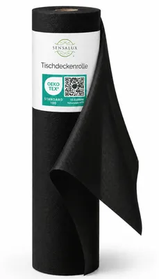 Produktbild von Sensalux Tischdeckenrolle, 1m x 25m Schwarz