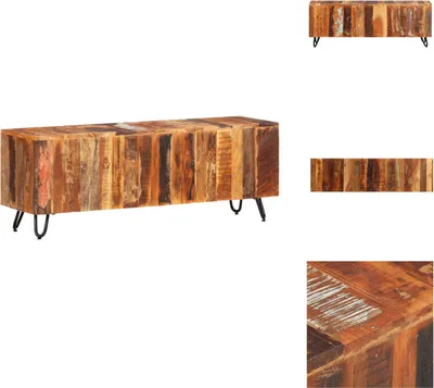 Immagine prodotto di mobile TV vidaXL 110x30x40 cm in legno massiccio antico - Mobili TV