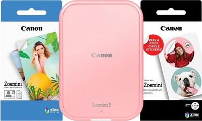 Produktbild von Canon Zoemini 2 Zero-Ink-Drucker - Farbe - Tragbar - Rose Gold - 314 x 500 dpi Druckauflösung - Bluetooth - USB - Integrierte Batterie