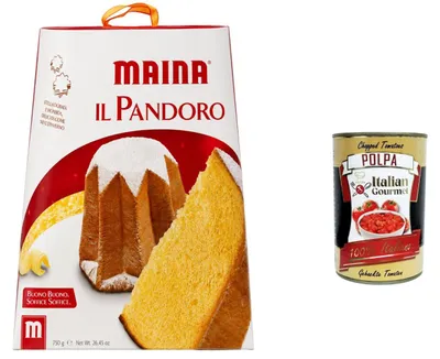 Produktbild von Maina Italian Gourmet Maina Pandoro 750g – Weicher italienischer Festtagskuchen