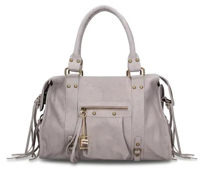 Zdjęcie produktu dla Chiara Ferretti Torba na Ramię Damska Evanthe Chic Zamsz Drukowany Różowa Pink ONE 41x28x13 cm ROSA CHARO